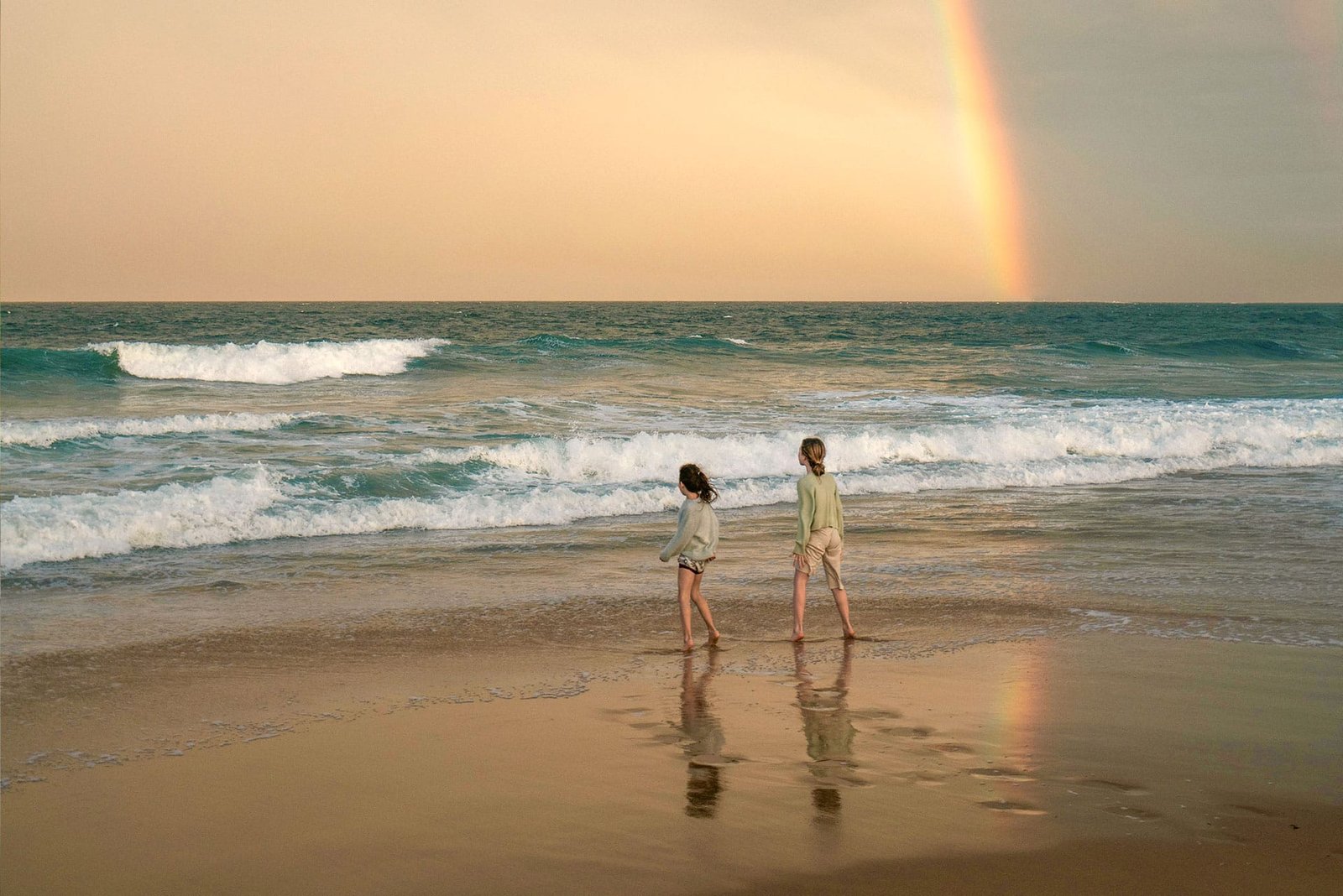 Children at the beach Santa Maria, Sal, Cape Verde