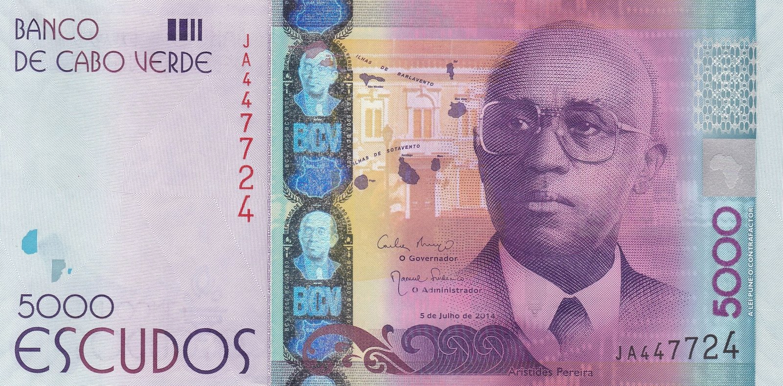 5000 escudos banknote 5000 escudos banknote