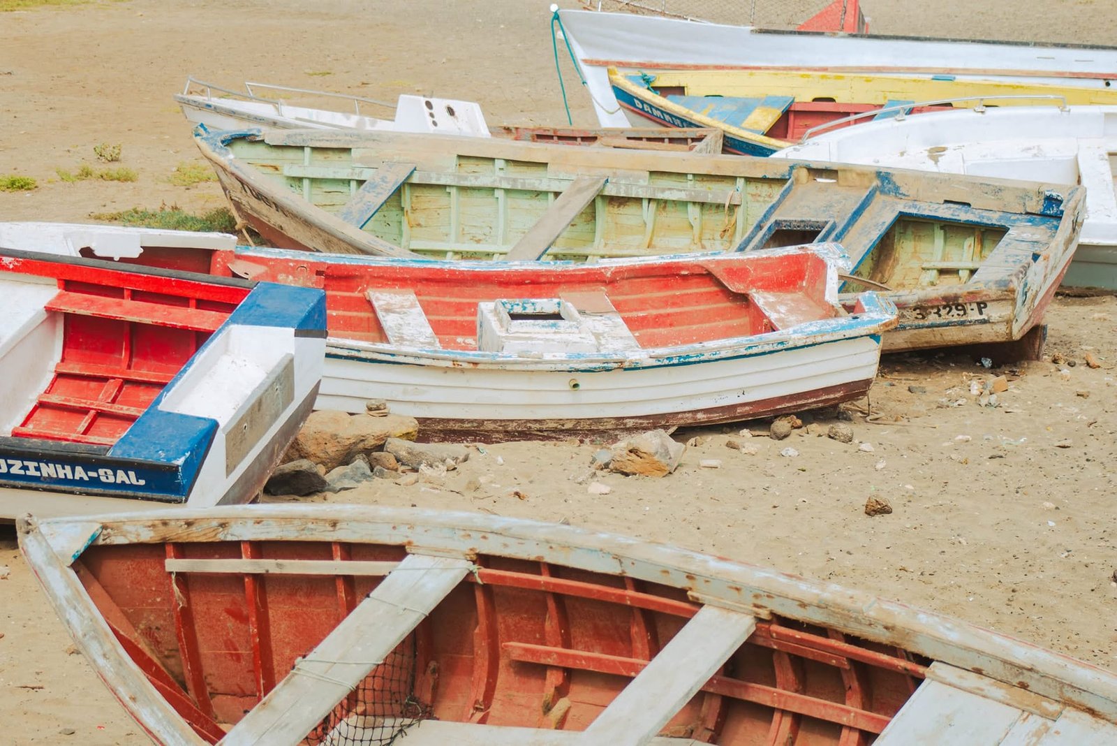 Boats in Palmeira, Sal, Cabo Verde