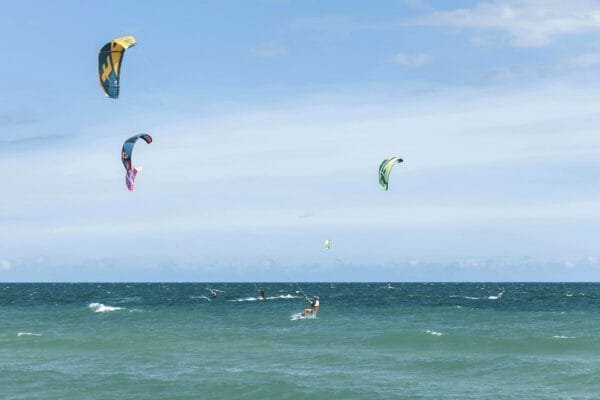 Kiters on Kite Beach, Sal