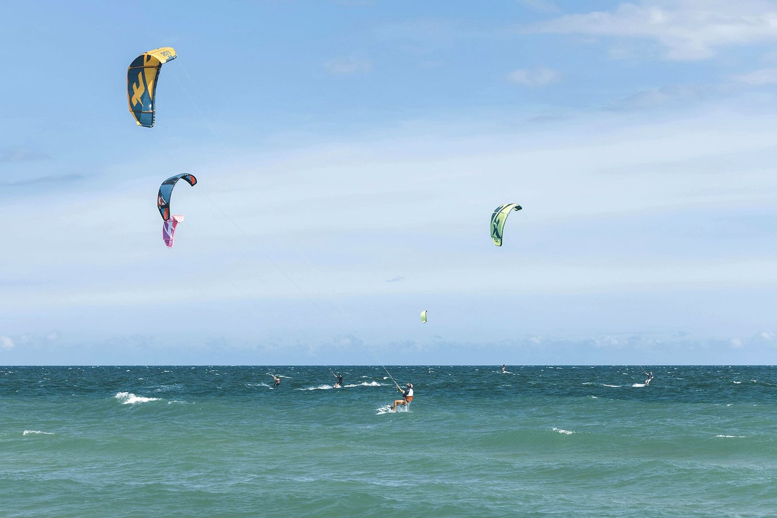 Kiters on Kite Beach, Sal