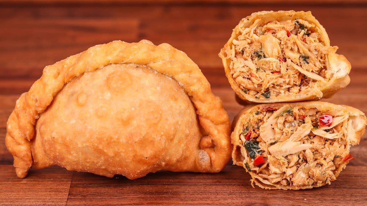 Pastel de Atum, Delicious Cabo Verdean Tuna Empanadas by Chain Baker Búzio at the fish market in Mindelo, Sao Vicente, Cape Verde