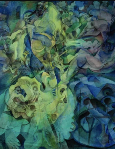 Painting by Manuel Figueira, Cape Verde